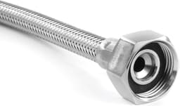 Aanvoerslang wasmachine droger RVS 2,0 m., recht 3/4 naar haaks 3/4 — thumbnail 3
