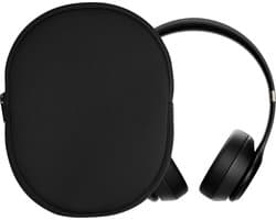 kwmobile hoes geschikt voor Beats Solo 4 / Solo 3 Wireless / Marshall Major V - 23,5 x 18 cm - Beschermhoes voor headset in zwart - Van neopreen