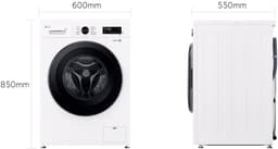 LG F4X1009NWB wasmachine Voorlader 9 kg 1310 RPM Wit — thumbnail 6