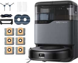 eufy Clean Omni C20 Robotstofzuiger met reinigingsstation en Vervangingssets - Robot Vacuum - 7.000 Pa Zuigkracht, Ronddraaiende Dweilpads, Met Objectdetectie, 8,5 cm Ultraplat Design, Zwart — thumbnail 1