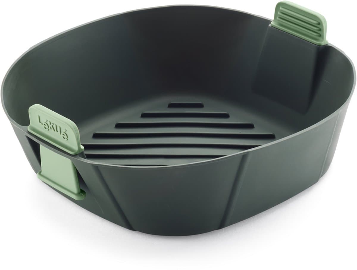 Lékué Airfryer Mandje - Maat L - Siliconen - Grey — afbeelding 1