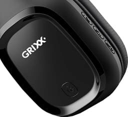 Grixx Draadloze Bluetooth Koptelefoon met Microfoon – On-Ear – 10 uur batterij – Lichtgewicht – 3.5mm kabel – Zwart / Blauw — thumbnail 10