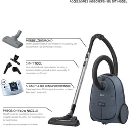 AEG AB61C2DB 3,5 l Cilinderstofzuiger Droog 850 W Stofzak — thumbnail 5