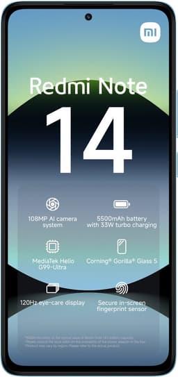 Smartphone-Redmi Note 14-8GB+256GB-Oceaan Blauw — thumbnail 2