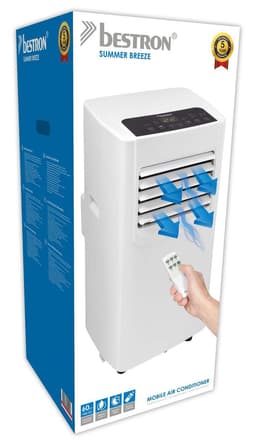 Bestron mobiele airco, airconditioning voor ruimtes tot 28m², koelvermogen 2,1 kW, met CFC vrije koelmiddel, 7.000 BTU/h, kleur: wit — thumbnail 6