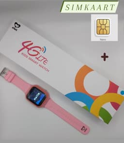 WyWiS®  Smart Watch Kinderen Roze + Simkaart - GPS Horloge Kind - 4G Videobellen -Spatwaterdicht - IP65 - SOS - GPS Tracker -Voice Chat - Alarm Klok -  GEO Fencing — thumbnail 1