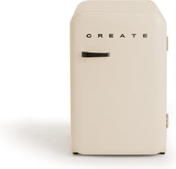 CREATE - Koelkast in retrostijl - Gebroken wit - Handvat Zwart - FRIDGE RETRO 107L — thumbnail 1