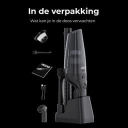 kruimeldief met oplaadstation - Handstofzuiger- 100W Krachtige Zuigkracht - HEPA 13 Filter - Zedar S500 — thumbnail 6