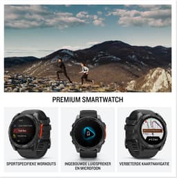 Garmin fenix 8 - 51mm - Multisport Smartwatch - AMOLED-Scherm - Donkergrijs/zwart — thumbnail 6