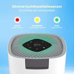 Auronic Luchtreiniger Ultra met HEPA 13 Filter, Ionisator en Koolstoffilter - Ruimtes tot 90m² - CADR-waarde van 450m³/u - Air Purifier - Wit — thumbnail 5
