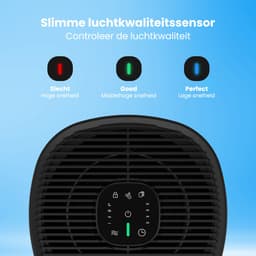 Auronic Luchtreiniger Fresh met HEPA 13 Filter, Ionisator en Koolstoffilter - Ruimtes tot 45m² - CADR-waarde van 225m³/u - Air Purifier - Zwart — thumbnail 5