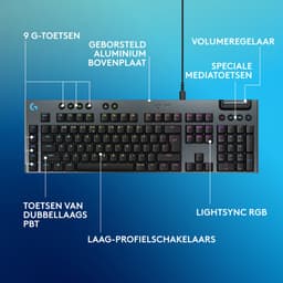 Logitech G915 X - Bedraad Gaming Toetsenbord - Tactile - Qwerty - Zwart — thumbnail 6