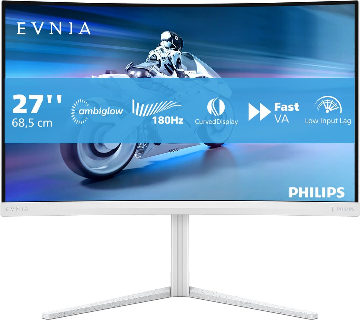 Philips Evnia 27M2C5201L - Full HD Curved Gaming Monitor - Ambiglow - 180hz - 27 inch — afbeelding 1