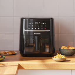 KitchenBrothers Airfryer XXL - PFAS-Vrij - 1800W - 7.5L - Heteluchtfriteuse - Dual Heating - 50ºC tot 200ºC - 10 Kookprogramma's - Zwart — thumbnail 7
