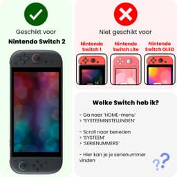 Screenprotector - Geschikt voor Nintendo Switch 2 Screenprotector Bescherm Glas - Tempered Glass Geschikt voor Nintendo Switch 2 Screen Protector — thumbnail 2