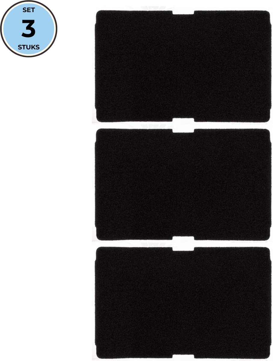Bramokava 3x Filter geschikt voor Beko Blomberg Droger 2964840100 - 235 x 150 mm - Spons Foam Schuimfilter — afbeelding 1