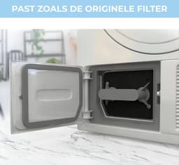 Bramokava 2x Filter geschikt voor Miele Droger 9164761 - 210 x 155 x 30 mm - Spons Foam Schuimfilter — thumbnail 4