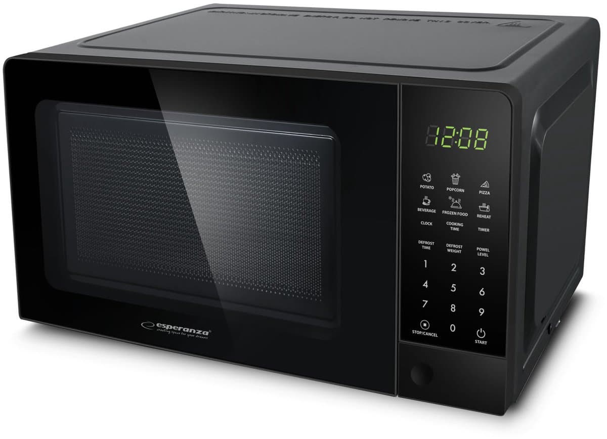 Esperanza EKO009 magnetron Zwart Solo-magnetron Aanrecht 20 l 700 W — afbeelding 1