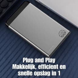 Dutch Wanted Draagbare HHD Externe Harde Schijf - 2TB Opslag - Snelle writing speed - Plug and play - Portable storage - Opslag extern pc of laptop - USB 3.2 - Snelle Harde schijf expansion — thumbnail 10