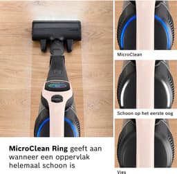 Bosch Unlimited 10 - Steelstofzuiger - Zuigmond met LED verlichting - 90° buigbare buis - draadloos en zonder zak - HEPA filter - BBS1041RBA — thumbnail 8