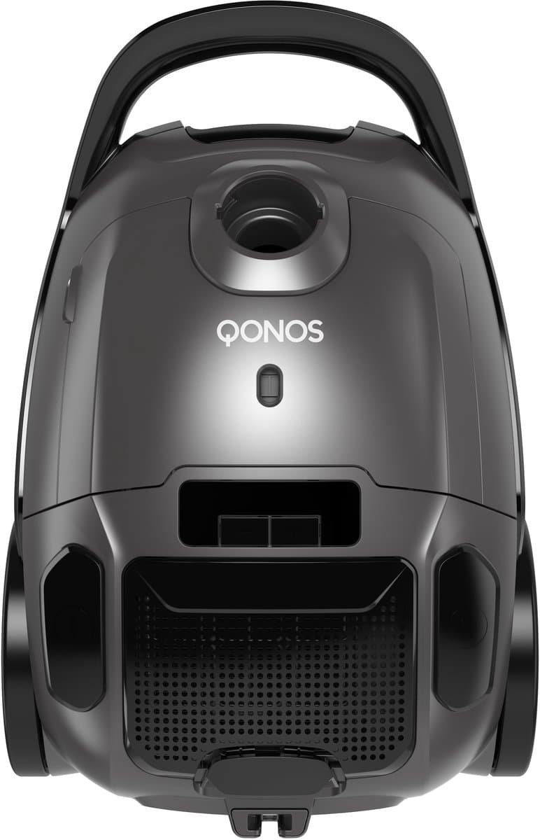 QONOS Power Premium Stofzuiger – Stofzuiger Met Zak – Sterke Zuigkracht – HEPA-filter – Inclusief Parketborstel – LED-display — afbeelding 1