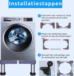 Verstelbaar Wasmachine-Onderstel Voor Vaatwasser - Droger En Huishoudelijke Apparaten (28-31 Cm) – Stevig Platform Voor Optimaal Gebruik — thumbnail 6