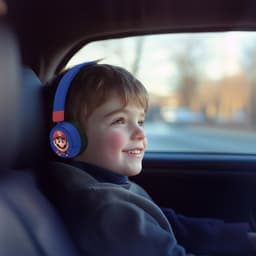 Super Mario - draadloze kinderkoptelefoon - volumebegrenzing - lange batterijduur - microfoon - opvouwbaar - bluetooth — thumbnail 5