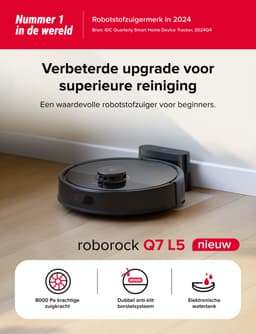 Roborock Q7 L5 Robotstofzuiger – 8000 Pa Hyperforce Zuigkracht – Dubbele Anti-Klit – Nauwkeurige LiDAR Navigatie –Slimme Verboden Zone –Multi-Level Mapping – Automatisch Opladen – APP–Zwart –Q5 PRO Upgrade — thumbnail 7