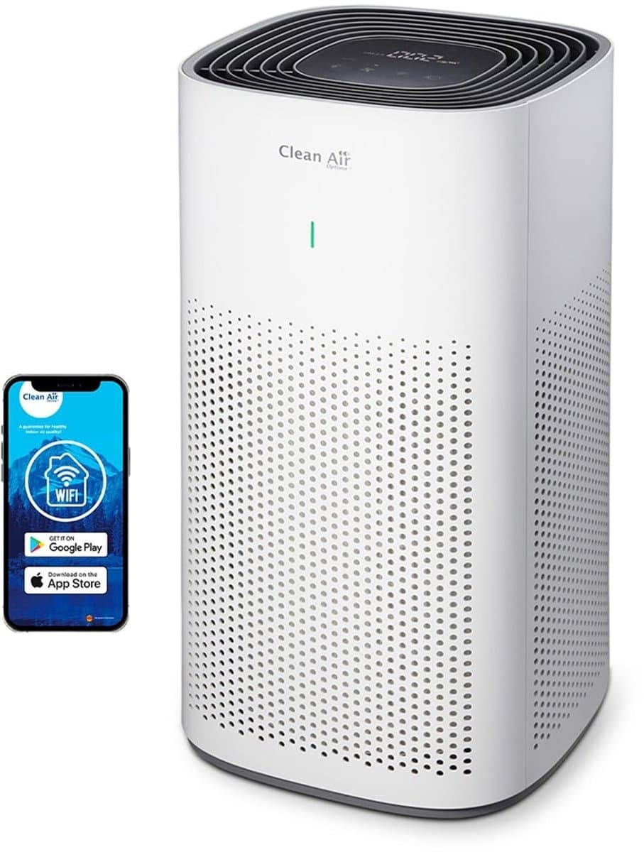 Clean Air Optima® CA-507 Smart - Intelligente HEPA Ionisator Luchtreiniger - 360° Airflow - Extreem stil met sleepmode! <10dB(A)! — afbeelding 1