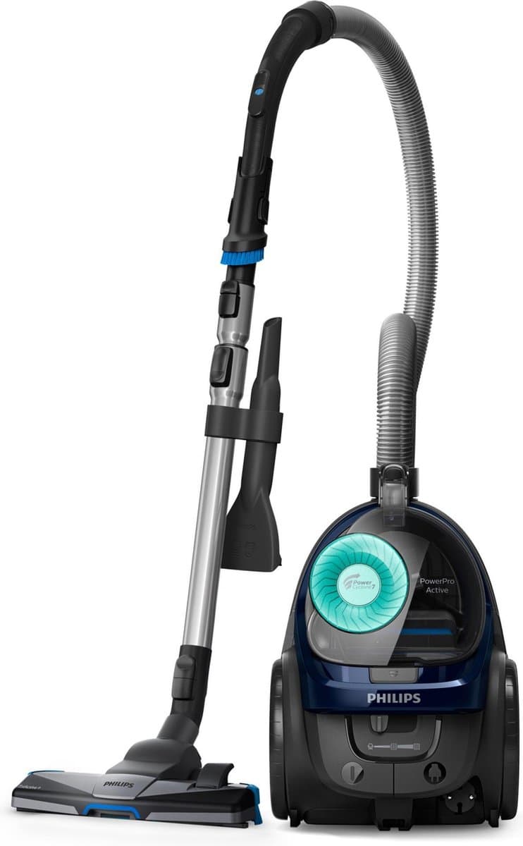 Philips Stofzuiger zonder Zak FC9556/09 - Alle Vloertypen - Sterke Zuigkracht - Met H13 Allergiefilter - 3 Extra Mondstukken - Blauw — afbeelding 1