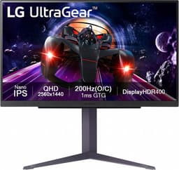 LG UltraGear 27GS85Q-B - QHD Nano IPS Gaming Monitor - 180hz - 200hz - 27 inch — thumbnail 1