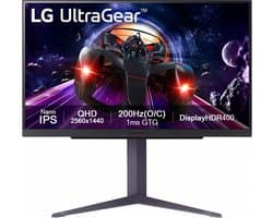 LG UltraGear 27GS85Q-B - QHD Nano IPS Gaming Monitor - 180hz - 200hz - 27 inch