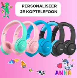 WiseQ HERO Kinderkoptelefoon – Koptelefoon Kids Meisje – Draadloze Bluetooth Hoofdtelefoon met 13dB Demping – 38u Bluetooth – Roze - Unicorn/Bubblegum — thumbnail 12