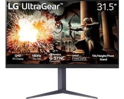 LG UltraGear 32GS75Q-B - QHD Gaming Monitor - IPS - 180 Hz - 32 inch