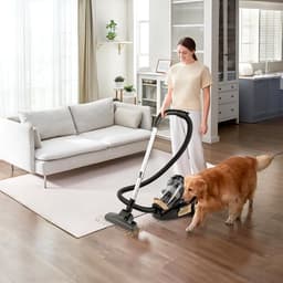 AG3400 Stofzuiger Zonder Zak - Stofzuigers - Vacuum Cleaner Zakloos - Geschikt Voor Dierenharen - Extra Lange Kabel - 850W - Sterke Zuigkracht - Zwart/Goud — thumbnail 15