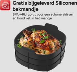 TurboTronic AF210 Digitale Airfryer - Heteluchtfriteuse - 3.5L - Zwart — thumbnail 8