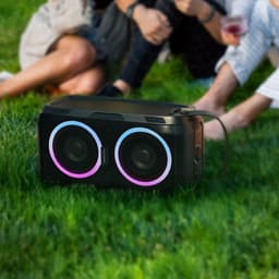 Auronic Partybox - Bluetooth - Party Speaker - Muziek box - Discolichten - USB, AUX en SD-kaart Aansluiting - Zwart — thumbnail 9