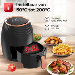 TurboTronic AF11D Digitale Airfryer - Zwart — thumbnail 2