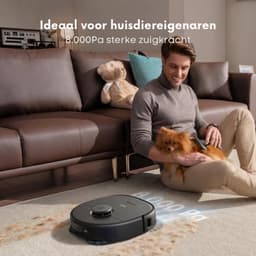 eufy Clean X10 Pro Omni Robotstofzuiger met dweil - Robot Vacuum 8000 Pa zuigkracht, tapijt detectie AI-obstakel vermijding, wast en droogt de dweil, automatisch legen en vullen — thumbnail 13