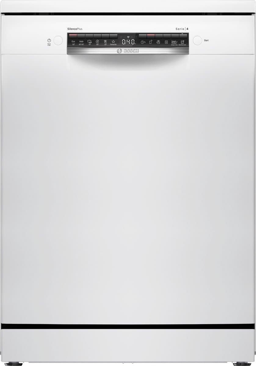 Bosch SMS4EVW00E - Serie 4 - Vrijstaande vaatwasser - 60 cm - Wit - Energielabel C - Home Connect — afbeelding 1