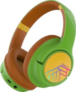 PowerLocus Bobo - Draadloze Koptelefoon voor Kinderen - Bluetooth koptelefoon - 74/85/94dB Volumebegrenzing - Led Verlichting - Audio Sharing Functie - Turtle — thumbnail 1