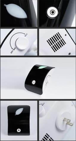 Airganix WallCloud Ionisator Zwart. Luchtzuivering voor in je huis, op de camping of voor onderweg. Bescherming tegen bacteriën, pollen, (fijn)stof en formaldehyde. Werkt tot50 m2 — thumbnail 2
