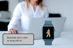 Belesy® Pro - Smartwatch Dames - Smartwatch Heren - Horloge - 1.3 inch - Kleurenscherm - Full Touch - Stappenteller - Grijs - Siliconen — thumbnail 10