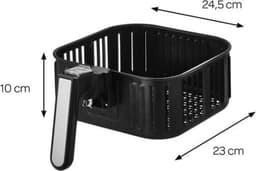 Inventum GF500HLD Airfryer XL - 5L - 8 programma's - 80-200 °C - Tot 5 personen - Zilver/Zwart — thumbnail 14
