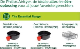 Philips Airfryer Essential 3000 Series - HD9200/10 - 4,1 liter (L) - Hetelucht friteuse - Automatische uitschakeling - 12 in 1 kookfuncties — thumbnail 12