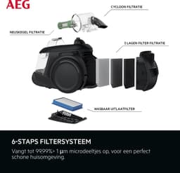 AEG AL61A4UG Animal 6000 - Stofzuiger zonder zak - Parketborstel - Dierenhaar - Hepa 13 — thumbnail 6