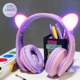 PowerLocus P2 draadloze Over-Ear Koptelefoon Inklapbaar koptelefoon voor kinderen - veilig volume van 85 dB - Bluetooth Hoofdtelefoon - Met microfoon — thumbnail 7