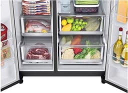 LG GSJV91MCAE Amerikaanse koelkast met DoorCooling+™ - 635L inhoud - Door-in-Door™ - Water- en ijsdispenser met UVnano™ - Total No Frost - Inverter Linear Compressor — thumbnail 4