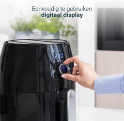 Princess Digitale Airfryer XXL 182025 - Heteluchtfriteuse - 4.5 liter - 8 voorgeprogrammeerde programma’s - Inclusief grillrek - 1500 W - Zwart — thumbnail 14