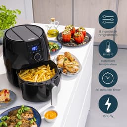 Princess Digitale Airfryer XXL 182025 - Heteluchtfriteuse - 4.5 liter - 8 voorgeprogrammeerde programma’s - Inclusief grillrek - 1500 W - Zwart — thumbnail 15